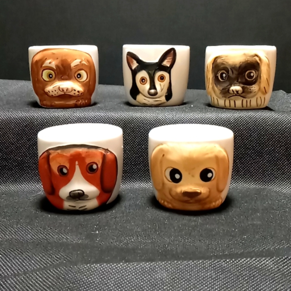 Window Garden - Cute, Hand Painted, 3D Puppy Planters.